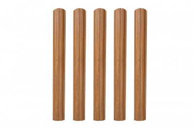 Elemente de gard, din tabla zincata prevopsita imitatie lemn stejar 