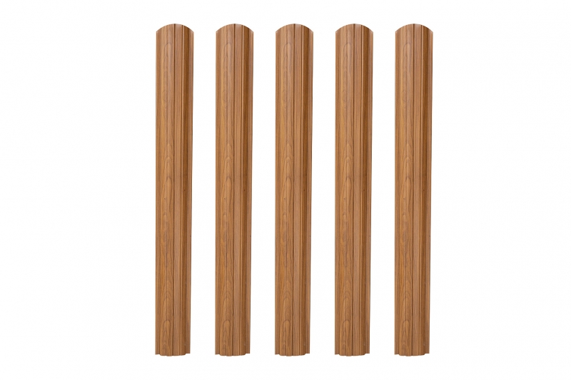 Elemente de gard, din tabla zincata prevopsita imitatie lemn stejar